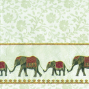 Elefant Natume white Indien  33 x 33 cm