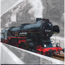 Lokomotive Eisenbahn   33 x 33 cm