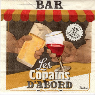 Bar Copains 33 x 33 cm
