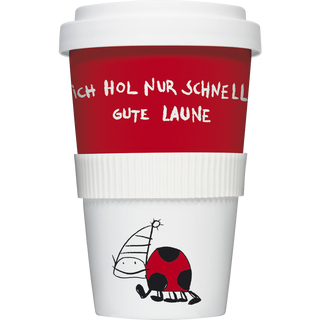 Coffee to go Becher Ich hol nur schnell