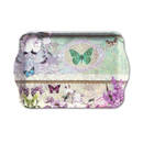 Butterfly Medaillon Schmetterling Blume Snack Tablett  