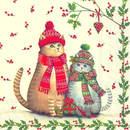 Weihnachts Katzen Christmas Cats 33 oder 25er Servietten