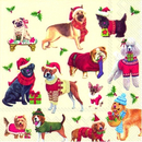 Weihnachts Hunde Christmas Dogs 33 oder 25er Servietten