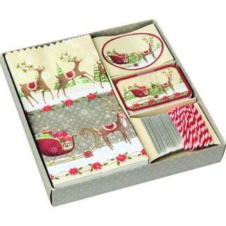 Reindeer Sleigh Geschenktten Set fr Design 