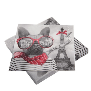 20 Servietten Mordu de Paris Napkins 33er 