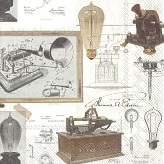 Thomas A. Edison Servietten 33er