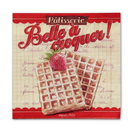 Patisserie Erdbeere Waffel Belle  33 x 33 cm