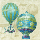 Heißluftballon Ballon Rot oder Blau 33 x 33 cm