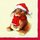 Santas Bobble Hats Cream 33 x 33 cm