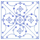 Indisch Blau Servietten 33 x 33 cm