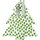 2 tlg. Textil Servietten- oder Bestecktasche Design Weihnachtsbaum 