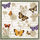 Schmetterling Butter fly Mail Collection Vintage  3 versch. Motive 33 x 33 cm