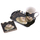  3 tlg Set. Paris Cafe Tasse Untersetzer Snack Tablett  