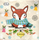 Waldtiere Hirsch Br Fuchs Winterzeit Woodland Holiday 33 x 33 cm