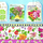 Kruter Blume Garten Blooming Garden Collage 33 x 33 cm