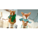 Fuchs oder Bär Motiv Flaschenverschluß Korken Woodland Holiday 