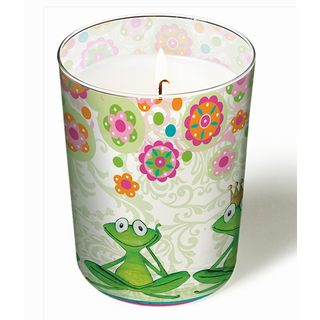 Glaskerze Yoga Frosch  Frsche Yoga frogs