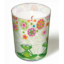 Glaskerze Yoga Frosch  Frsche Yoga frogs