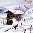 Alpen Berghütte Schnee Winter Chalet