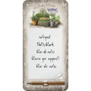 Jardin Francais Notizblock-Schild 