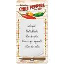 Chilli Peppers  Notizblock-Schild 