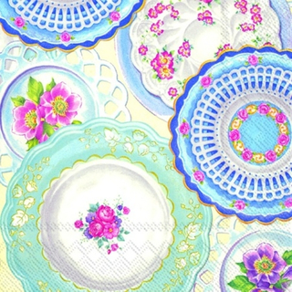 Shabby Chic Teller Collection of Plates 